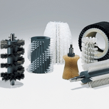 Special cylindrical brushes, rollers - Model EECR