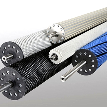 Brushes, spreader rollers with shaft - Model ECR
