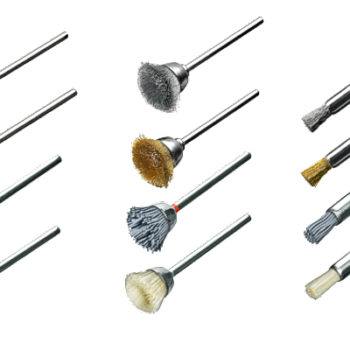 Various precision brushes with shank